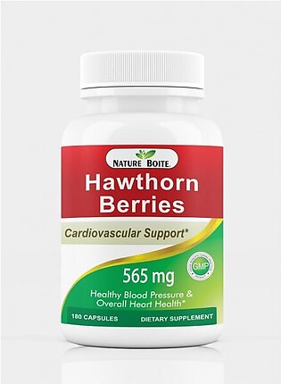 Nature Boite Hawthorn Berries Cardiovascular Support 565Mg 180 Capsules