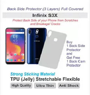 Infinix S3x - Back Side protector - Best material TPU (Jelly)