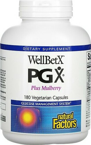 WellBetX PGX Plus Mulberry Dietary Supplement - 180 Veggie Capsules