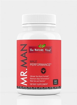 Mr. Man Male Performance Ultimate Test Boost Formula Dietary Supplement 60 Tablets