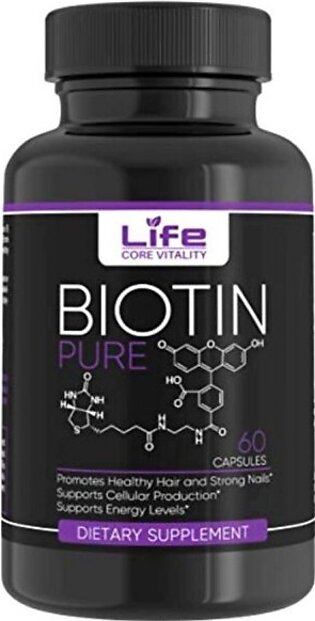 Biotin Pure Dietary Supplement - 60 Capsules