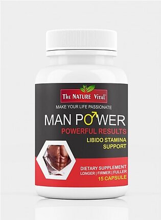 Man Power Powerful Results Libido Stamina Support Dietary Supplement 15 Capsules