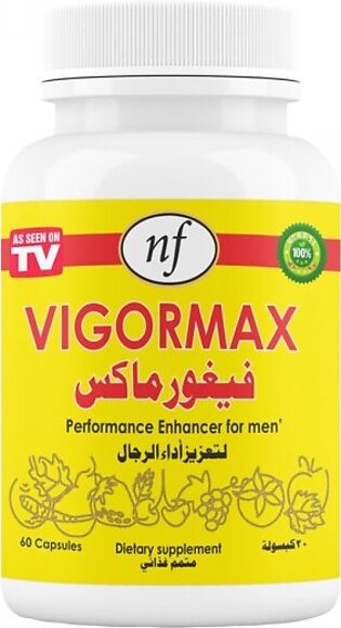 Vigormax Performance Enhancer For Men 60 Capsules Yellow