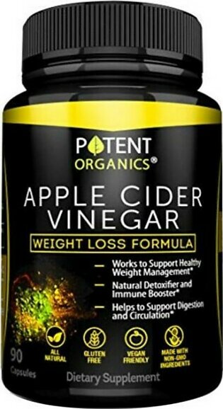 Apple Cider Vinegar Dietary Supplement - 90 Capsules
