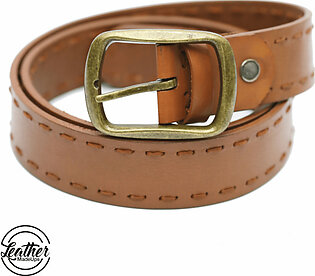 Leather belt for men - Handstitchd
