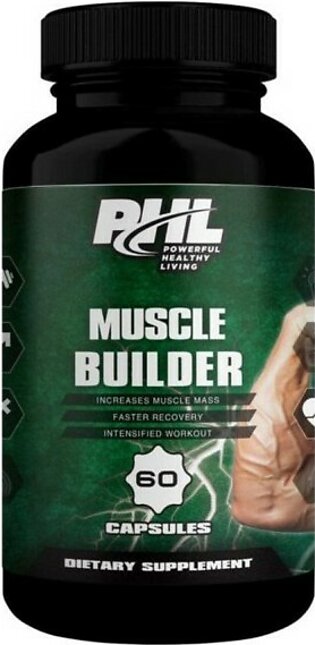 Muscle Builder Dietary Supplements - 60 Capsules