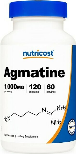 Agmatine Sulfate Dietary Supplement 500mg - 120 Capsules