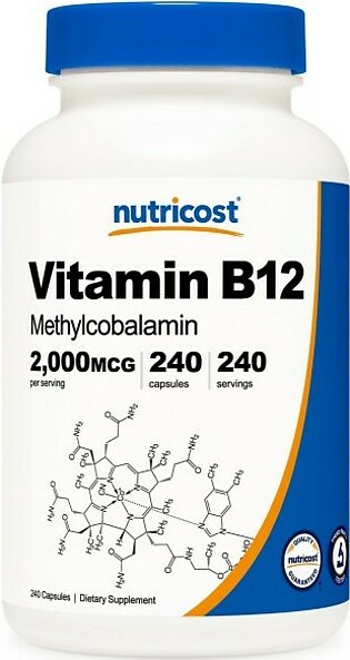 Vitamin B12 2000 mcg Dietary Supplement 240 Capsules