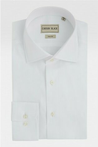 White Textured Shirt For Him A24