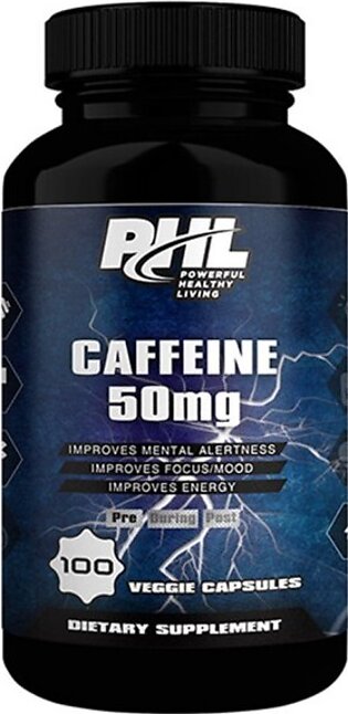 Caffeine 50mg - 100 Capsules