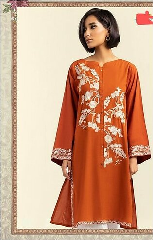 Embroidered Casual 2 Pcs Cotton Dress for Women