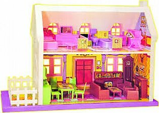 BIG DOLL HOUSE 34 PIECES