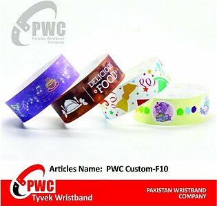 Custom Wristband with Brand Name and Logo Pack of 500 pcs