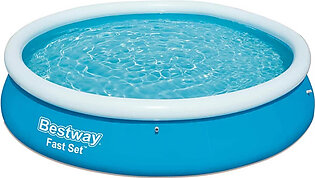 Bestway - Fast Set Inflatable Round Ground Swimming pool – 12 ft - 57273