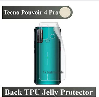Techno Pouvoir 4 Pro Back Jelly Protector Film Protection Hydro Jelly With Free Camera Glass