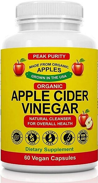 Apple Cider Vinegar Dietary Supplement - 60 Vegan Capsules
