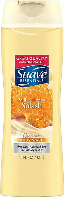 Suave - Creamy Milk & Honey Splash Body Wash 443ml