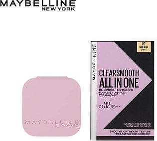 Maybelline - Clear Smooth All In One Powder Foundation Refill - 02 Nude Beige