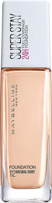 Maybelline - SuperStay Full Coverage 24H Liquid Foundation - 112 Ivory