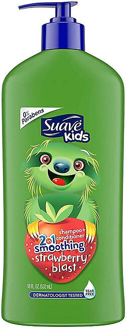 Suave - Kids 2in1 Strawberry Shampoo + Conditioner 532ml