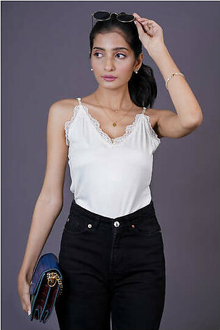 BLS - Ayleen Lace Camisole - White