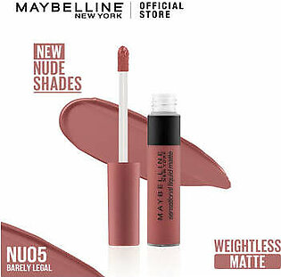 Maybelline - Color Sensational Liquid Matte Lipstick - The Nudes Collection - NU 05 - Barely Legal