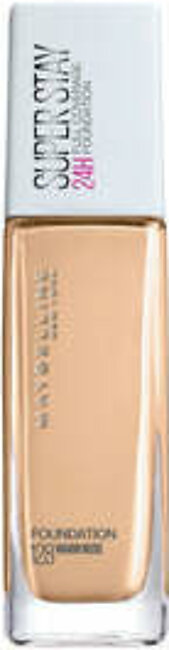 Maybelline - SuperStay Full Coverage 24H Liquid Foundation - 128 Warm Nude