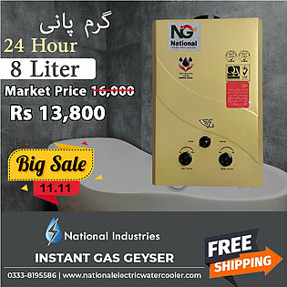 Instant Gas Geyser Price in Pakistan – 8 Liter