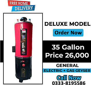 General Electric & Gas Geyser – Deluxe Model (35 Gallon)