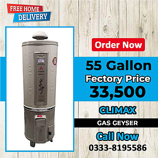Gas Geyser – Climax 55 Gallon Water Heater With Heavy Duty Gauge