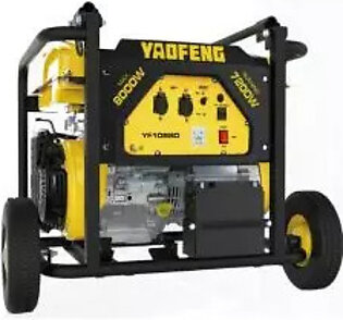 Yaofeng 7 KW Heavy Duty Petrol & Gas Generator YF10800 Yellow & Black