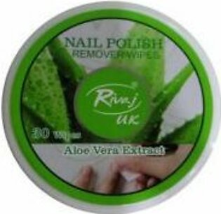 Rivaj UK Nail Polish Remover Wipes - Aloe Vera
