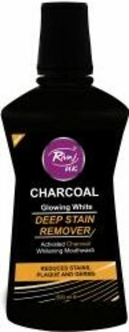 Rivaj UK Charcoal Glowing White Mouthwash 500ml