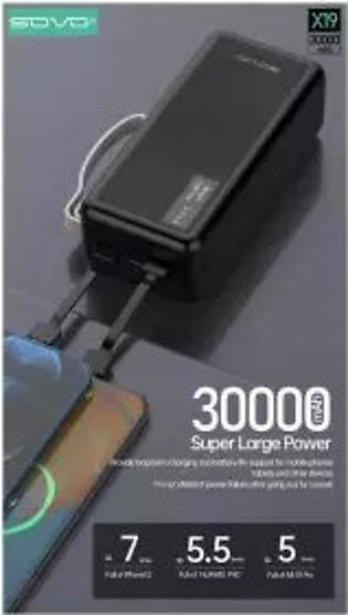 SOVO X19 30000 MAH Power Bank
