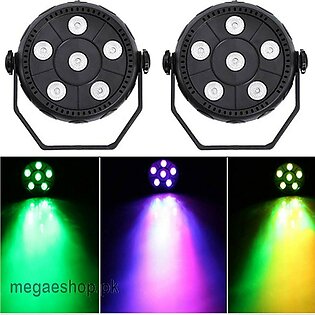 6LED RGB Light washing effect Dj laser Disco ball strobe light Auto Sound activation