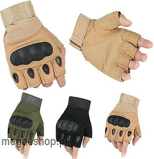 All Purpose Hiking Cycling Gloves - Half Finger - 1 Pair