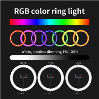 Rainbow RGB Ring Light (17.5″)