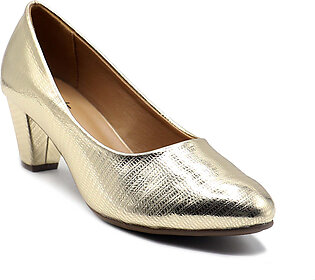 Golden Fancy Court Shoes 087116