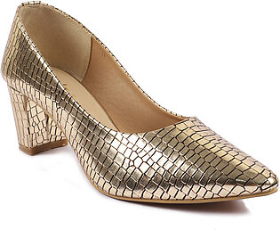 Golden Formal Court Shoes 085399