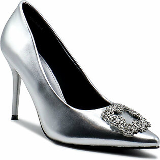 Silver Formal Court Shoes L00850011