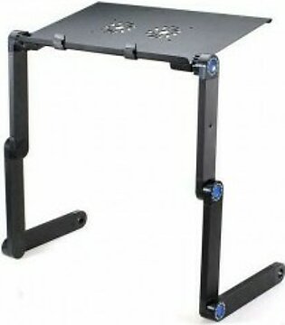Adjustable Aluminum Laptop Table Stand with Cooling Pad