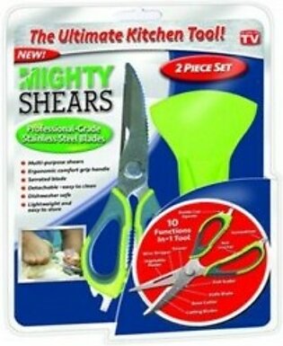 Mighty Shears 10 in 1 Kitchen Tool 2 Piece Set in Pakistan