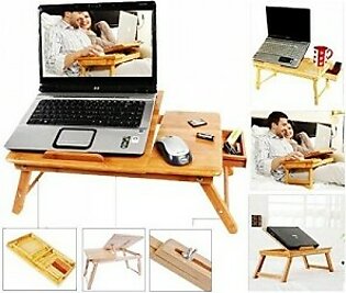 Multipurpose Wooden Laptop Table with Drawer Study Table in Pakistan