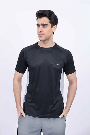 Jockey® Sport Half Sleeves Crew Neck Printed Shirt