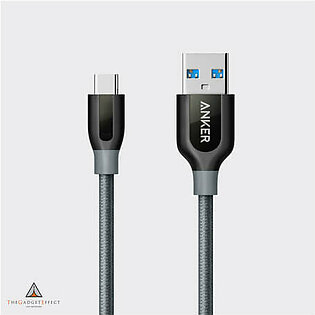 Anker PowerLine + Type-C to Type-A 3.0 (3 Ft) - (A8163H21)