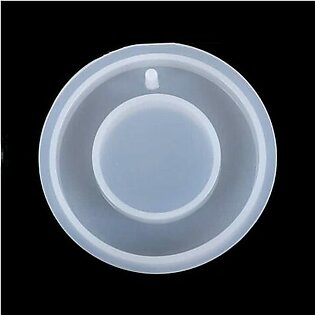 Silicone Pendent Mold with Hole Round With Resin Epoxy Donut Moulds Keychain Molds Jewelry Resin Molds