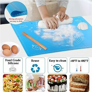 Extra Large Silicone Baking Mat for Pastry Rolling Dough with Measurements Non stick, Non Slip Baking Table Sheet – Random Color