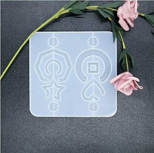 1 Pack 10 Case Silicone Jewelry Mold Epoxy Resin Mold for Making Polymer Clay Crafting, Resin Epoxy Resin Tray, Resin Moulds Jewelry Resin Molds Geometric Silicone Mold – Neutral