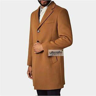 Men’s Brown Wool Coat