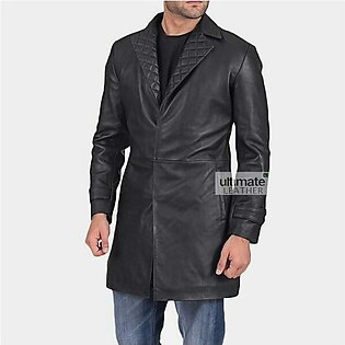 Men’s Black Leather Coat